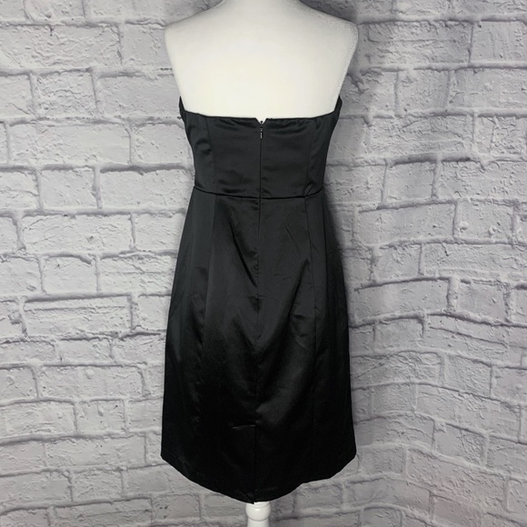 The Limited Black Sleeveless Satin Dress - Picture 2 of 8